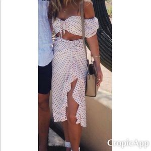 Polkadot cropped set